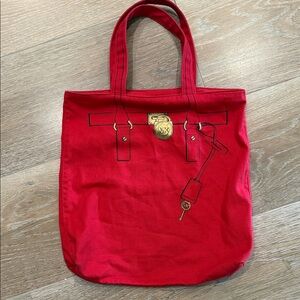Michael Kors Tote Hamilton Trompe Loeil Canvas Large. EUC